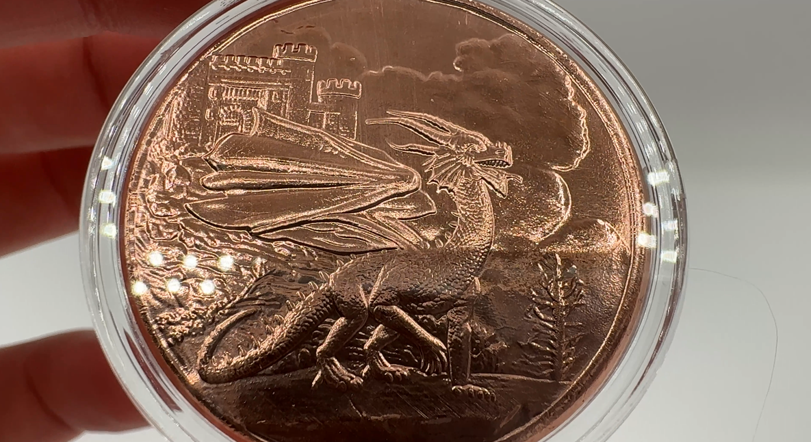 Amazon.com: Welsh Red Dragon Celtic 1 oz Pure .999 Copper Round